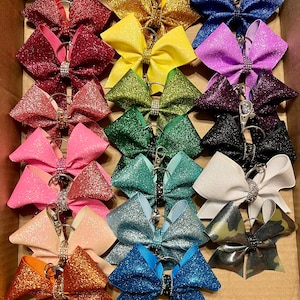 Glitter Bow Keychain or Hairbow