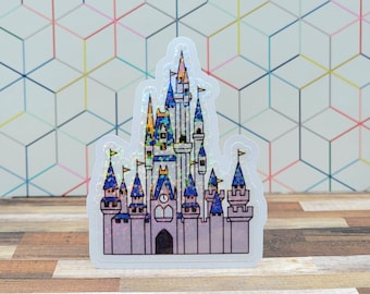 Vinyl Sticker | Cinderella Castle Sticker | Classic Paint | Holographic | Waterproof Sticker | Disney Inspired | Magic Kingdom