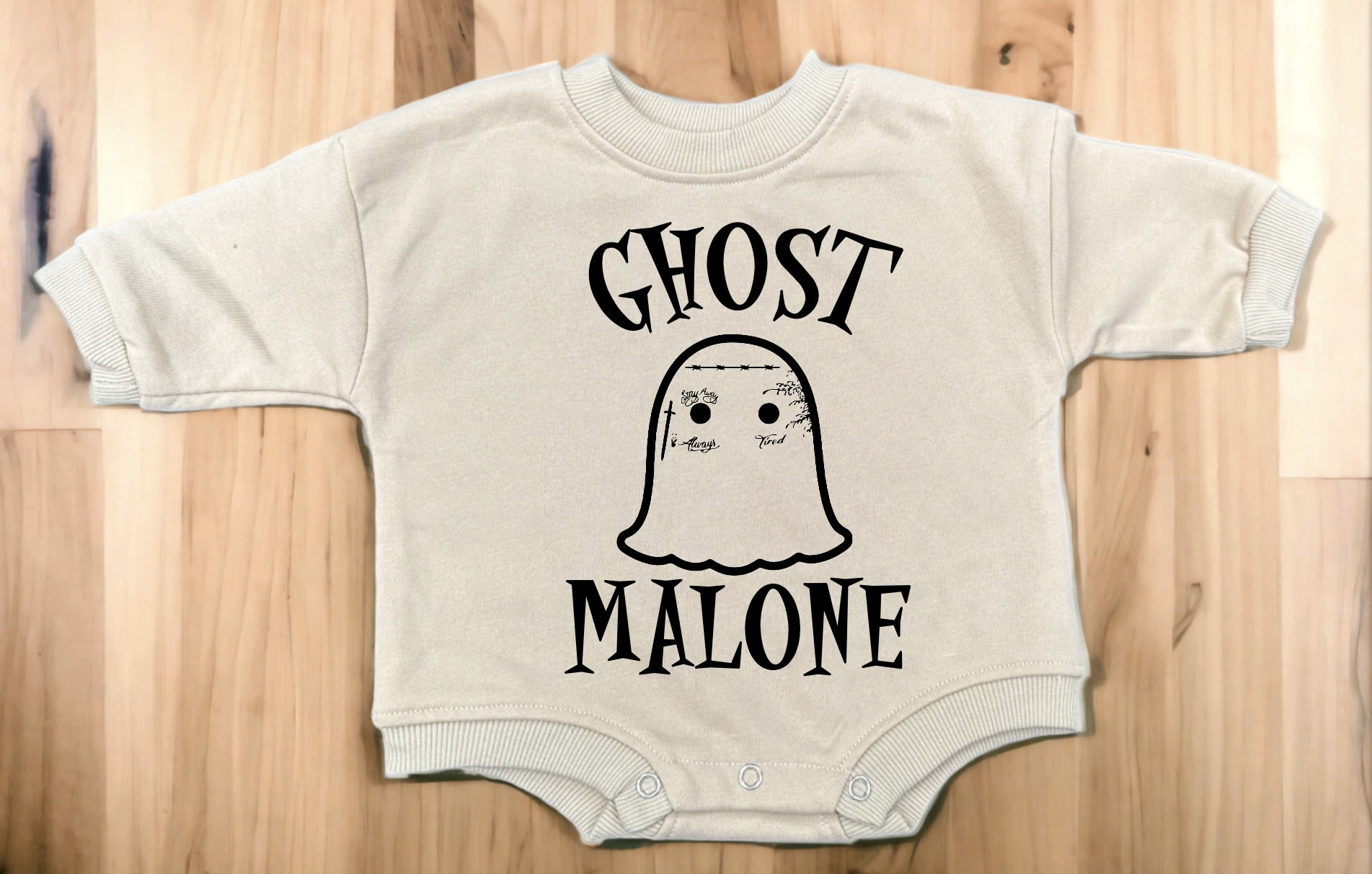 Ghost Malone Baby Sweatshirt Onesie