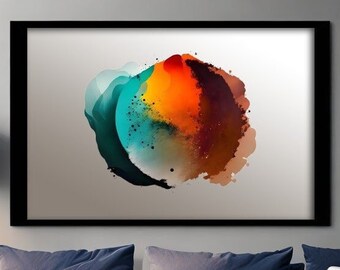 Abstract Art | Digital Art | Instant Download | Large Poster Prints | Printable | Colorful