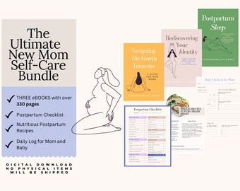 New Mom Care Package, Postpartum Book, New Mom Planner, Postpartum Planner, Motherhood Planner, Motherhood Journal, New Mom Basket