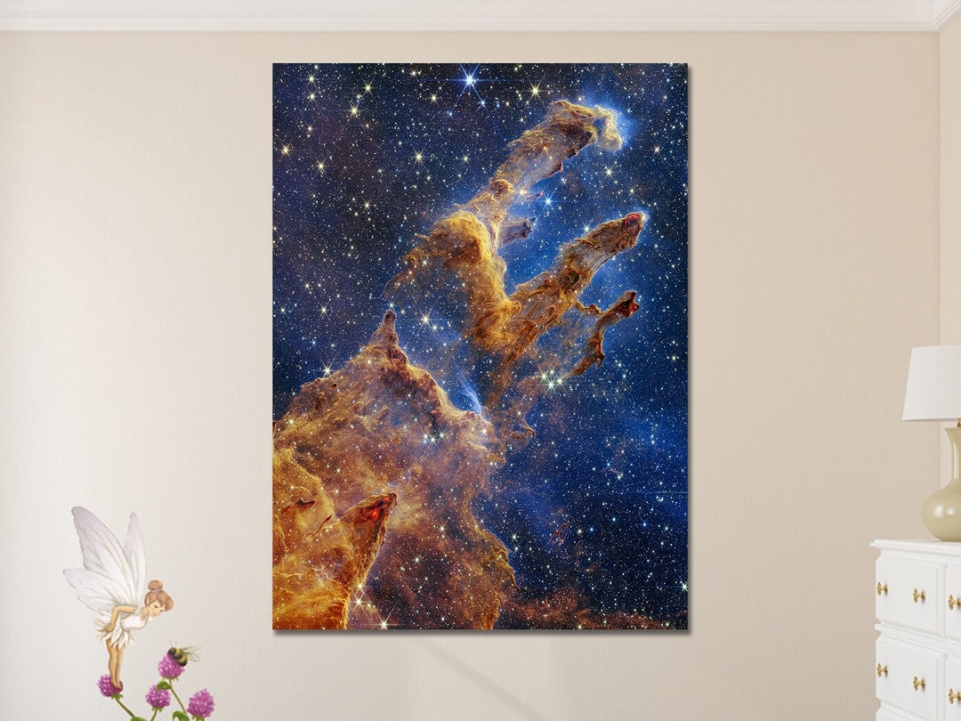 James b Pillars of Creation Canvas Print, Cosmic Cliffs Wall Art