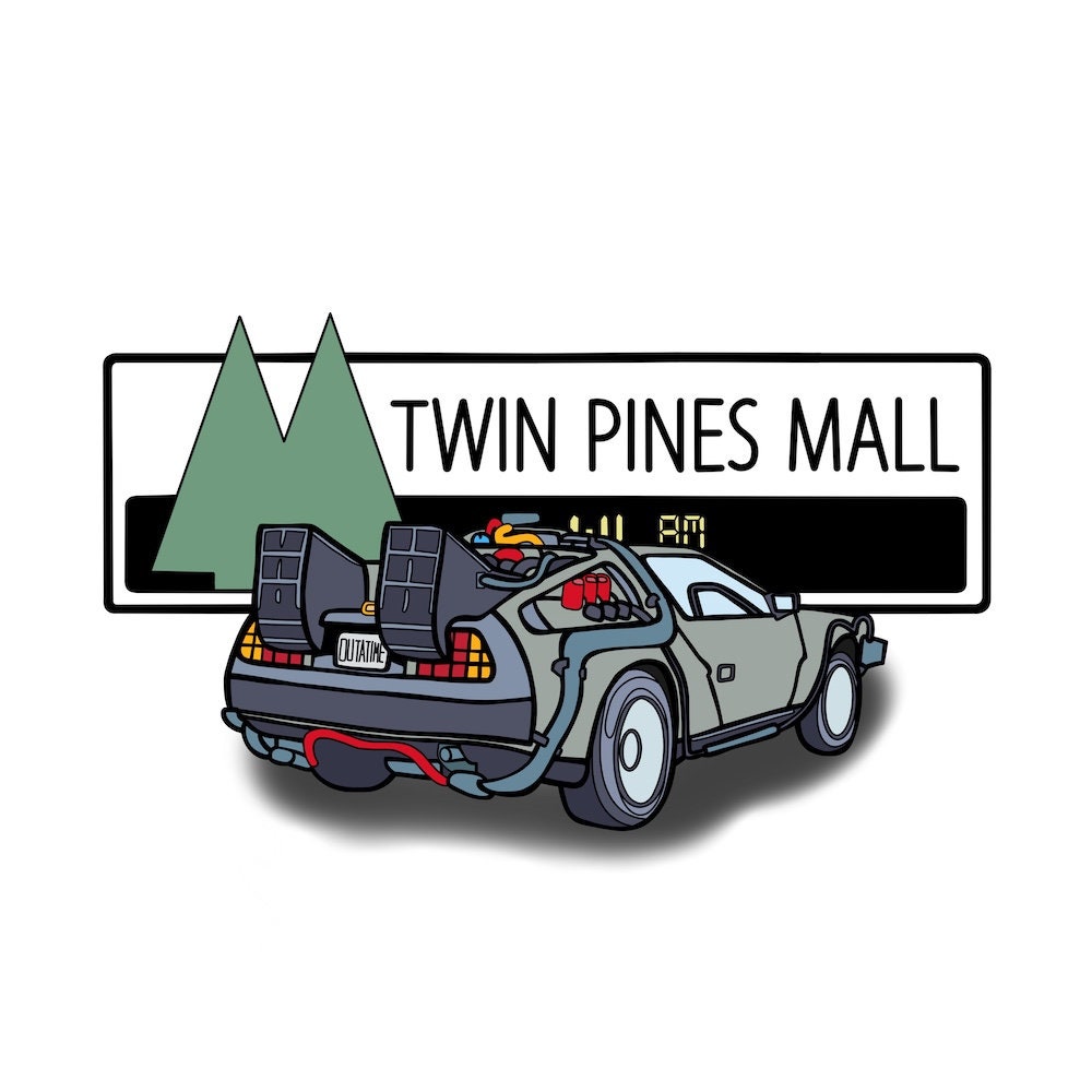 バックトゥザフューチャー TWIN PINES MALL 電飾看板 模型 Twin pines mall - Etsy 日本