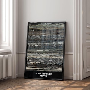 Poster cinematografico personalizzato fotogramma per fotogramma / Regalo cinematografico unico (download digitale)