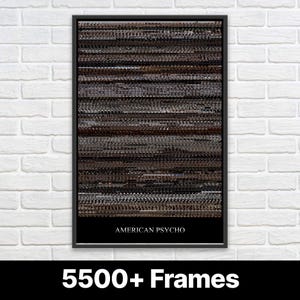 American Psycho Poster, Patrick Bateman, Christian Bale, Movie Poster