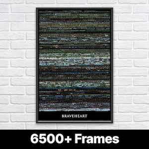 Braveheart Poster, Mel Gibson, Movie Poster, Home Decor, Wall Art