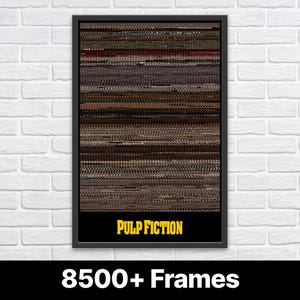 Pulp Fiction Movie Poster, Vincent Vega, Quentin Tarantino, John Travolta, Uma Thurman. Pulp Fiction, Poster Print