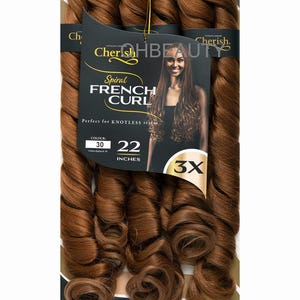 Cherish Synthetic Curly Hair Extension braid - Spiral French Curl 22 inches