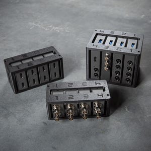 Blackmagic Quad Converter Housing – Fits 4 Micro/Mini Converters, Passive Cooling, Secure Mount