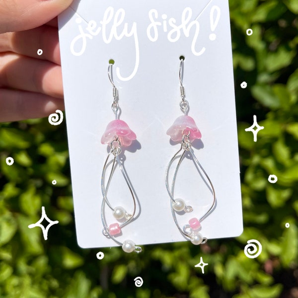 Jellyfish Earrings (Hand-made)