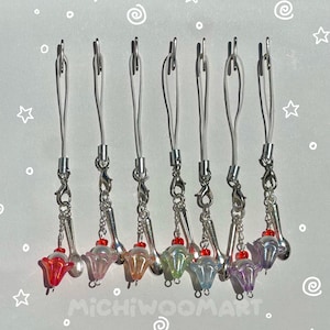 Kawaii Ice Cream Sundae Keychains/Phone Charms (Hand-made)