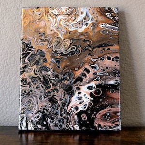 Mineral Soak - Abstract Acrylic Fluid Art Painting - Original 8x10&quot;