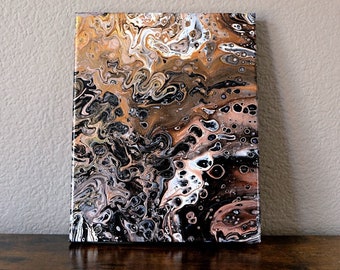 Mineral Soak - Abstract Acrylic Fluid Art Painting - Original 8x10"