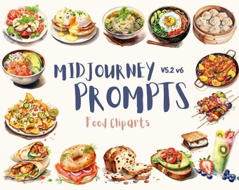 Midjourney Watercolor Food Prompts Cute Food AI Guide Watercolor Delicious Food Midjourney Prompts Food Clip Arts Midjourney Yummy Cuisines