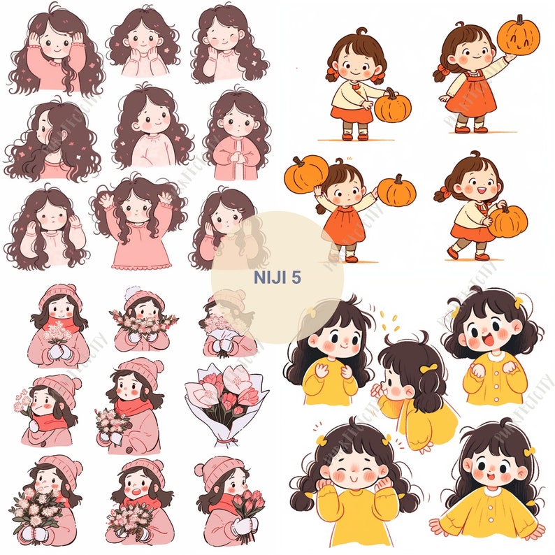 Midjourney Prompts Emoji Stickers AI Guide Journal Stickers Midjourney Prompts for Sticker Prompt Emoji Packs Vector Prompt Cute Characters image 2