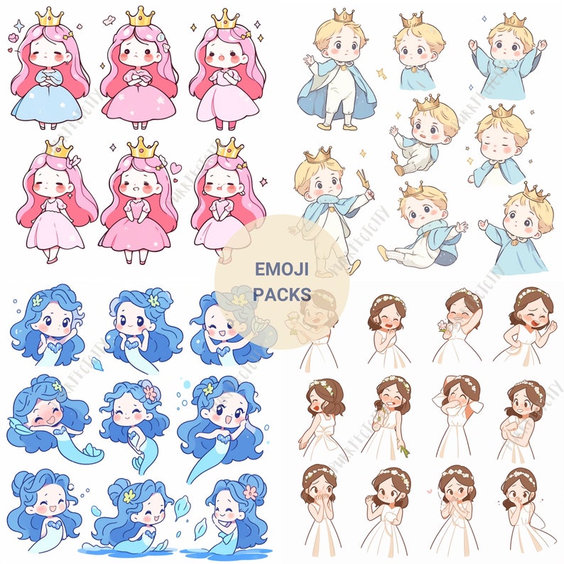 Midjourney Prompts Emoji Stickers AI Guide Journal Stickers Midjourney Prompts for Sticker Prompt Emoji Packs Vector Prompt Cute Characters image 6