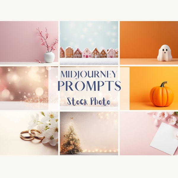 Midjourney Prompts Stock Photo Background AI Guide Midjourney Holiday Season Prompts Flower Christmas Halloween Background for All Year Card