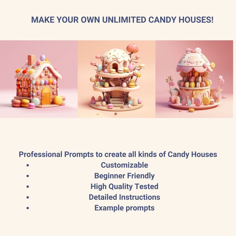 Midjourney Prompts for Candy House AI Ultimate Guide Cute Etsy Australia