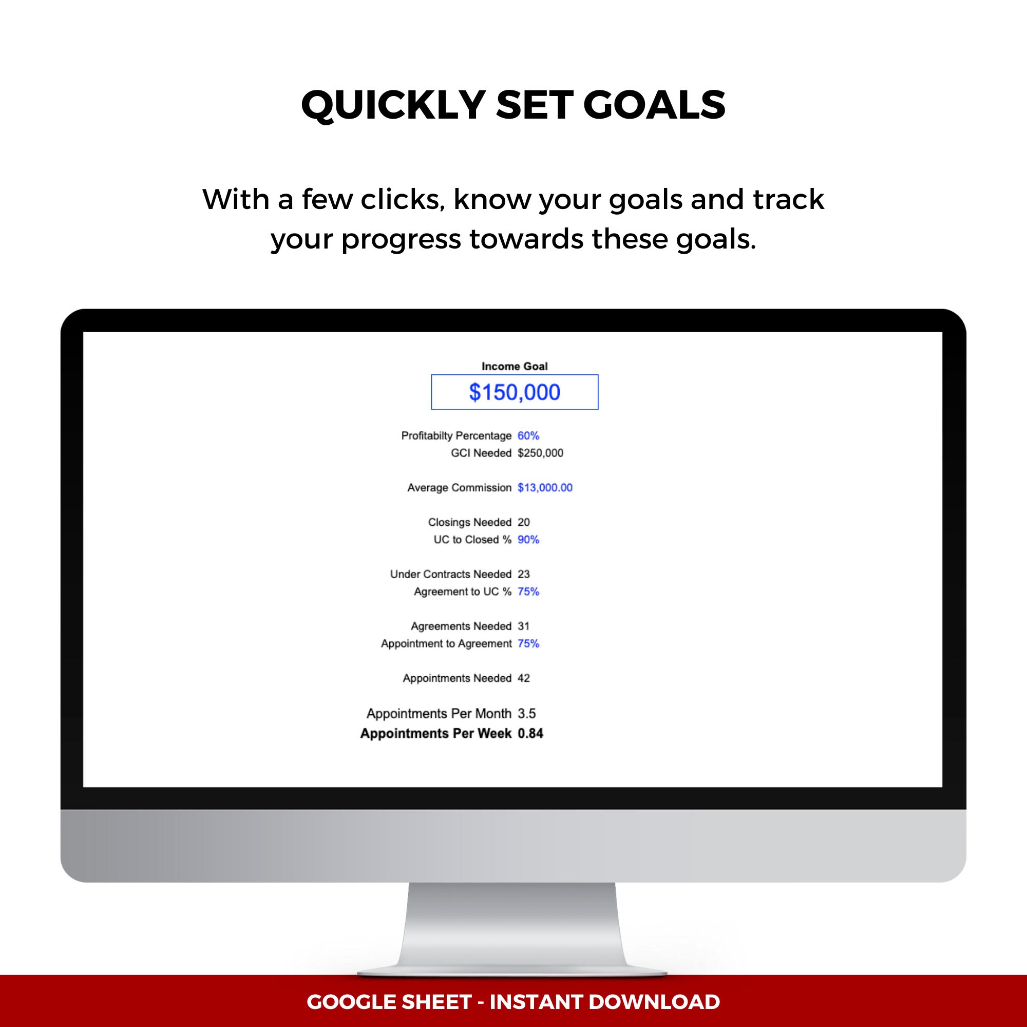 Real Estate Agent Number Tracker & Business Dashboard With ROI and