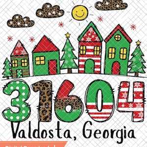 Pan de jengibre personalizado con código postal navideño (PNG) (Descarga digital)