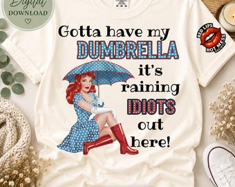 Sarcastic PNG, Funny, Retro Pin Up Girl, Vintage Woman Sassy Quote, Sublimation Design, Digital Download