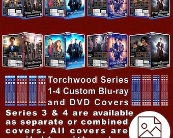 Torchwood Custom Covers for Blu-ray/DVD. Series 1-4. Optional Combined Cover For S3/S4. Designed to match my Doctor Who Covers!