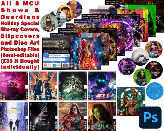All 8 MCU Shows Guardians Special Blu-ray Covers Slipcovers - Etsy