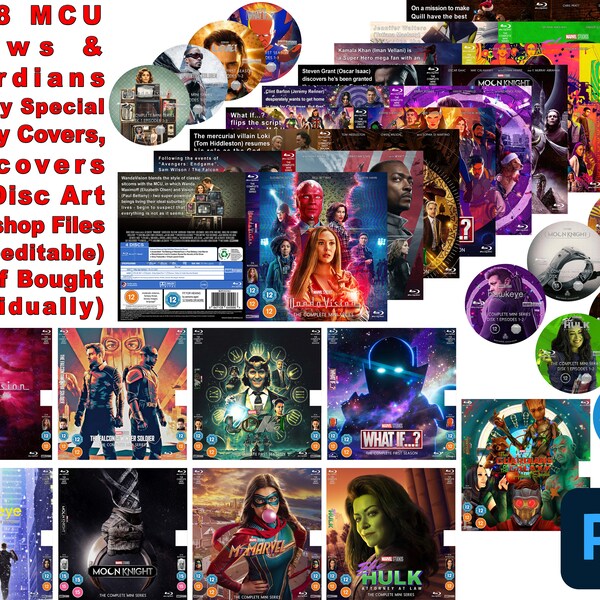 Mcu Blu Ray Covers Etsy