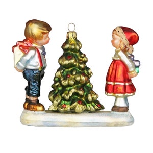 Glass Christmas Ornament - Surprise. Collectible Bauble. Blown glass ornament. Christmas Tree Decoration. Handmade traditionally in Europe