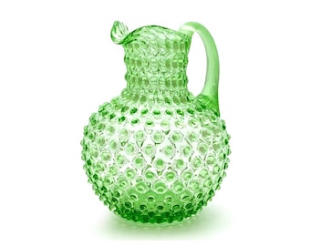 Handgeblazen kristallen glazen kan 2L. Handgemaakt in Europa. Karaf is ideaal voor het kerstdiner of als perfect cadeau. Vaas voor bloemen.