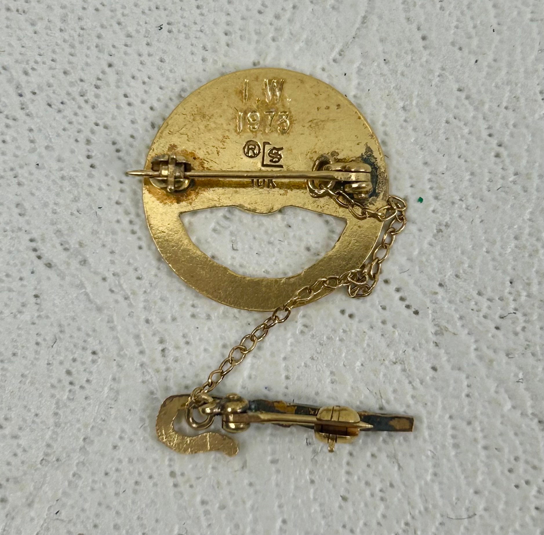 Vintage 10K Gold BFCL International Order of Rainbow Girls Two Part ...