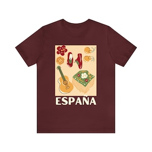 Spanje Tshirt, Unisex Espana Flamenco Tee
