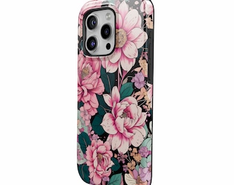 Bloom Phone Case Bouquet TOUGH Cover for iPhone 16Plus, 15, 14, 13, 12, Google Pixel 9Pro XL, 8A, 7A, 6A, Samsung S24Ultra, S23, S22, A54