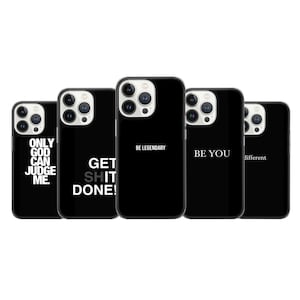 Motivational Phone Case Inspirational Cover fit for iPhone 15 Pro Max, 14 Plus, 13, 12, 11, XR, XS & Samsung S23, S22, A54, A53, Pixel 8, 7
