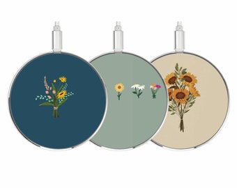 Flowers Mobile Charger 15W Wireless Charging Floral Pad - Qi compatible Apple iPhone, Google Pixel, Samsung