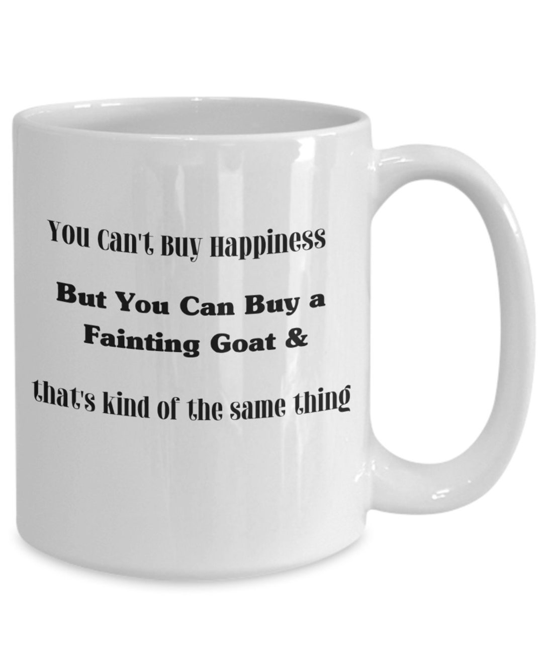 Fainting Goat Humor Coffee Mug, Lovers of Billy Goats, Playful Nanny