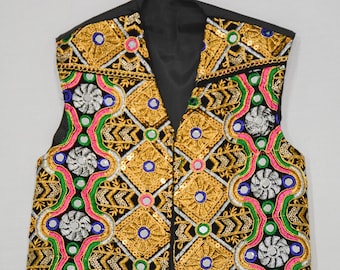 Afghan Traditional Hand Embroidered Waistcoat | Kuchi Waistcoat Handamade Clothing Hand Embroidery | Kids Baby