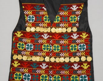 Afghan Traditional Hand Embroidered Waistcoat | Kuchi Waistcoat Handamade Clothing Hand Embroidery | Kids Baby