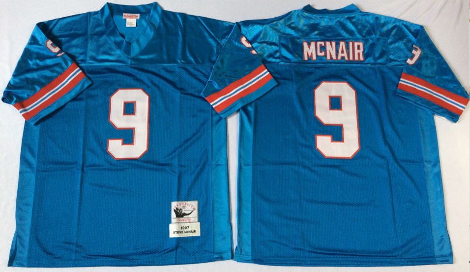Buy Classic Steve McNair #9 Houston Oilers Unsigned Custom Blue