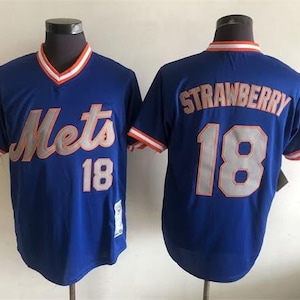 Darryl Strawberry New York Mets Throwback Jersey - White or Blue Pullover  Style
