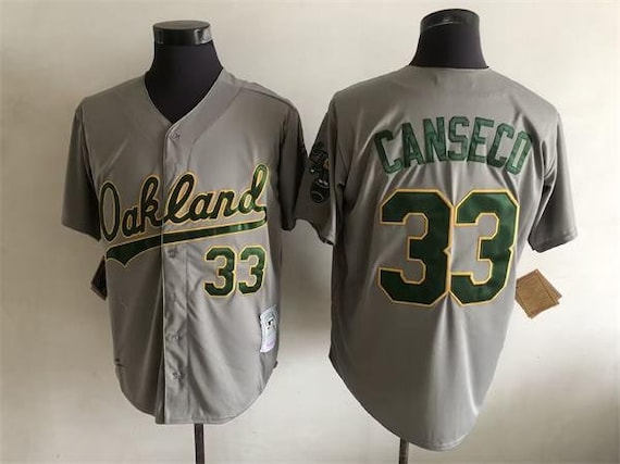 Jose Canseco Autographed Signed Oakland A's Green Throwback