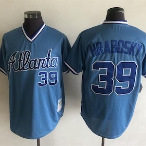 Throwback Atlanta Braves Al Hrabosky Vintage Baseball Jersey 