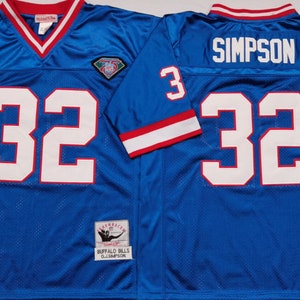 Vintage Throwback OJ Simpson #32 Buffalo Bills Mitchell & Ness