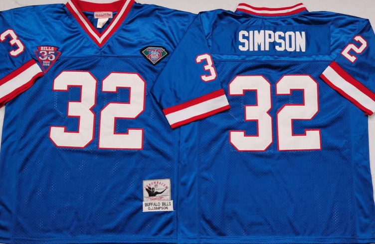 OJ Simpson #32 NFL Authentics Mitchell & Ness USA Throwback Jersey Men's  Size 56