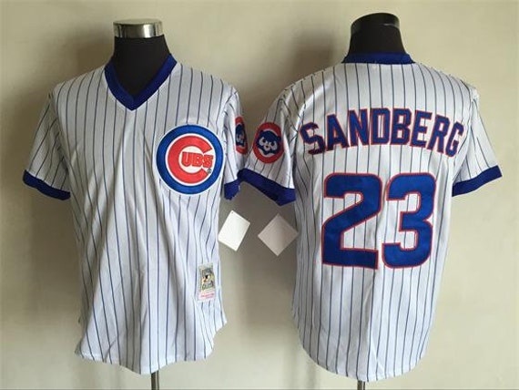 Vintage Chicago Cubs Ryne Sandberg Throwback Baseball Jersey 