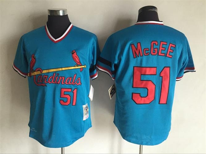 Vintage St. Louis Cardinals Willie McGee Throwback Baseball Jersey