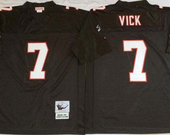  Falcons Michael Vick Signed Black Throwback Jersey