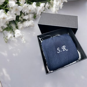 Personalised Monogram Socks: Embroidered Cotton Socks