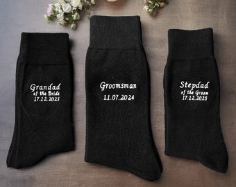 Chaussettes de mariage personnalisées | Chaussettes brodées | Chaussettes de mariage| Chaussettes personnalisées | Occasion spéciale | Chaussettes| Souvenir