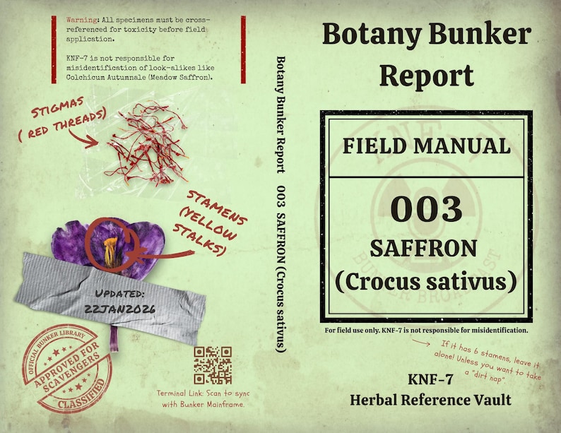 Botany Bunker Report 003 - Saffron Field